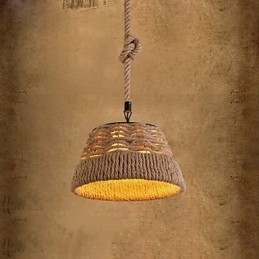 Loft Industrieel Wind Creatief Nordic Hennep Touw Maaltijden Kroonluchter Lamp