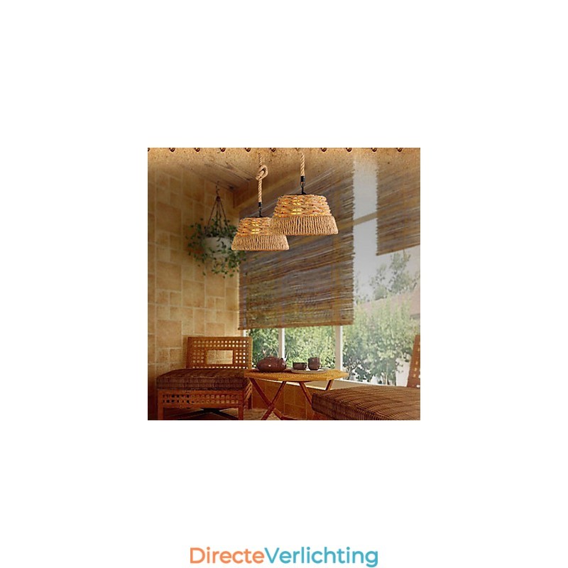 Loft Industrieel Wind Creatief Nordic Hennep Touw Maaltijden Kroonluchter Lamp