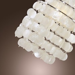 Moderne, eigentijdse mini-stijl chromen hanglamp