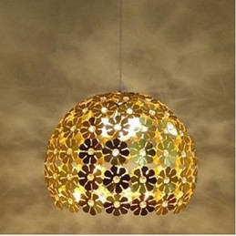 Moderne kleur pruimenbloem bal enkele kop kristal hanglamp