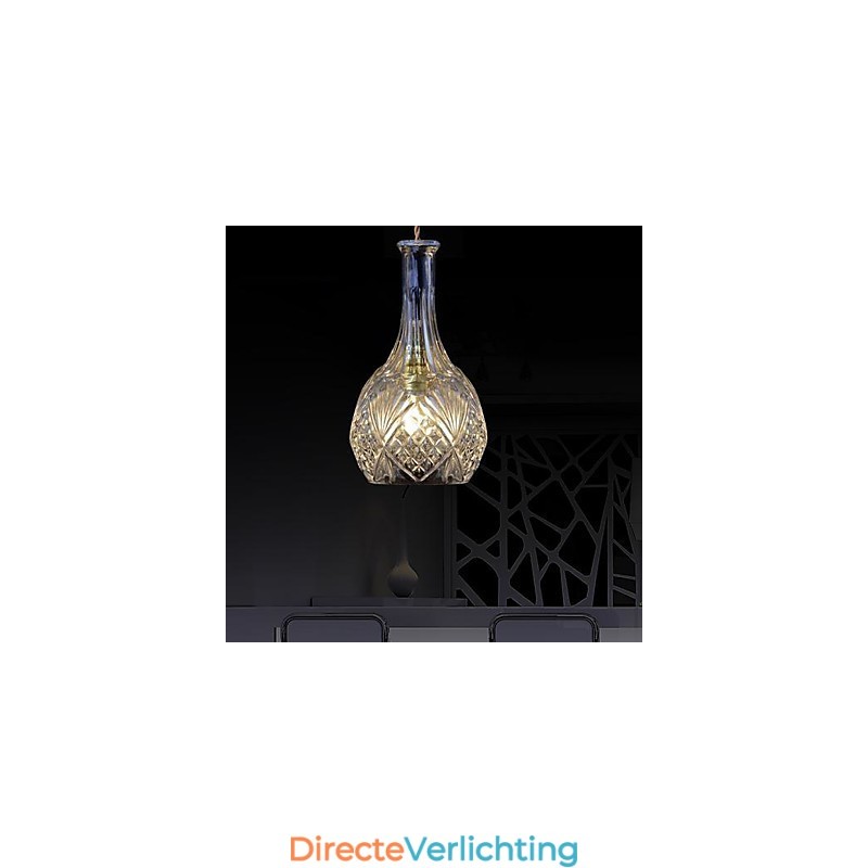 Moderne, eigentijdse kristallen metalen hanglamp