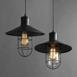 Kroonluchterlamp met enkele kop in de vorm van een vogelkooi