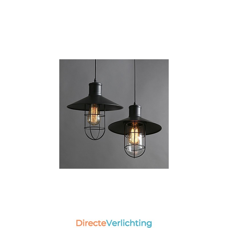 Kroonluchterlamp met enkele kop in de vorm van een vogelkooi
