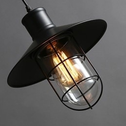 Kroonluchterlamp met enkele kop in de vorm van een vogelkooi