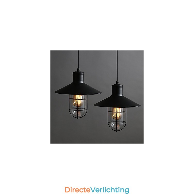 Kroonluchterlamp met enkele kop in de vorm van een vogelkooi