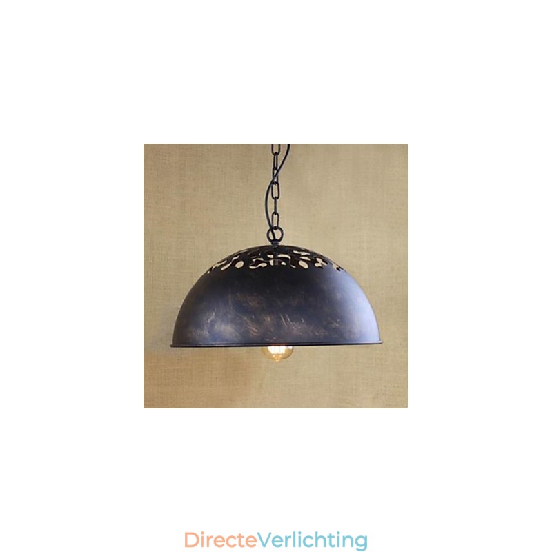 Amerikaanse Industrie Smeedijzeren Kettingtakel Nostalgie Halve Cirkel Hanglamp Herstel Oude Gebruiken