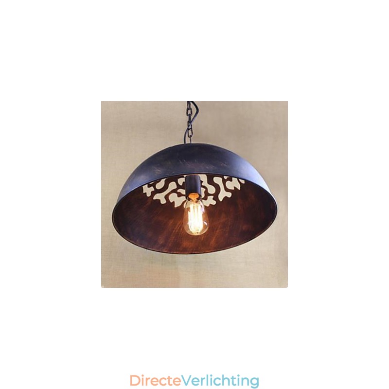 Amerikaanse Industrie Smeedijzeren Kettingtakel Nostalgie Halve Cirkel Hanglamp Herstel Oude Gebruiken