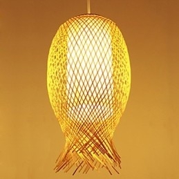 Moderne theehuis bamboe weven bamboe decoratie hanglamp