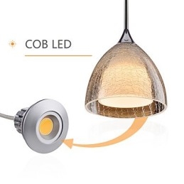 3-lichts hanglamp met twee lagen, gebarsten glas, gepolijst chroom