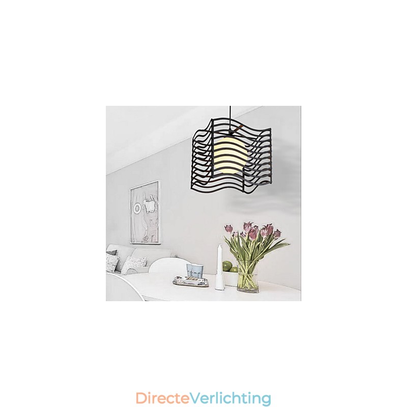 Moderne, eigentijdse metalen hanglamp