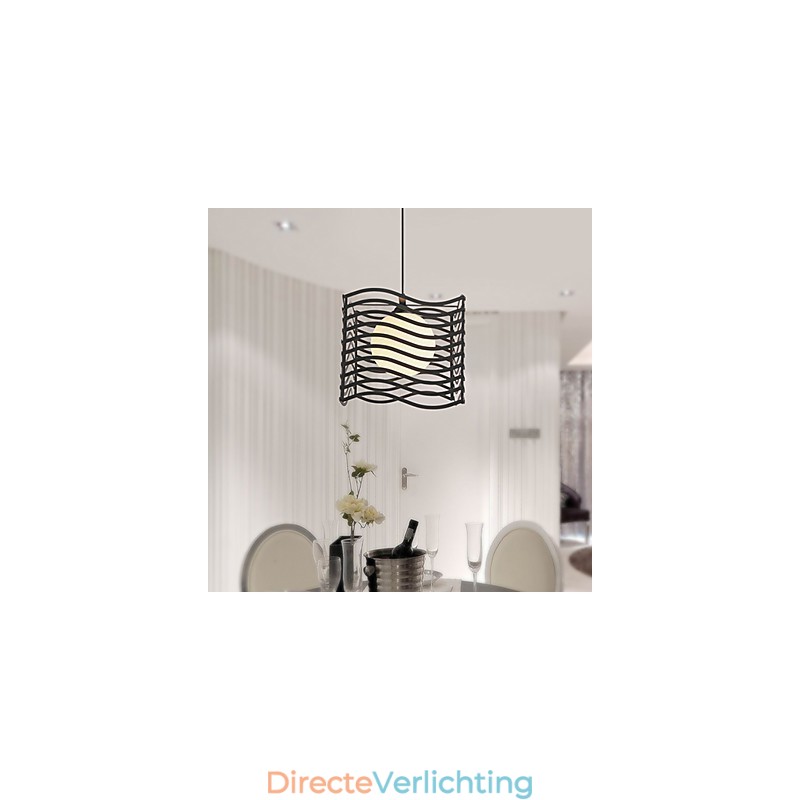 Moderne, eigentijdse metalen hanglamp