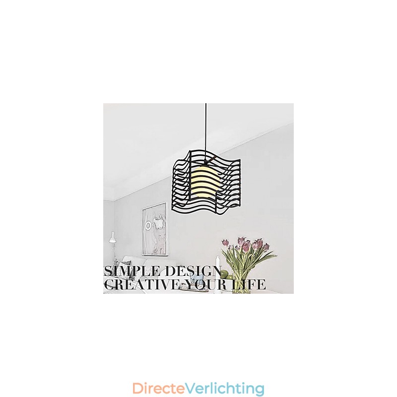 Moderne, eigentijdse metalen hanglamp