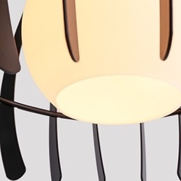 Moderne, eigentijdse metalen hanglamp