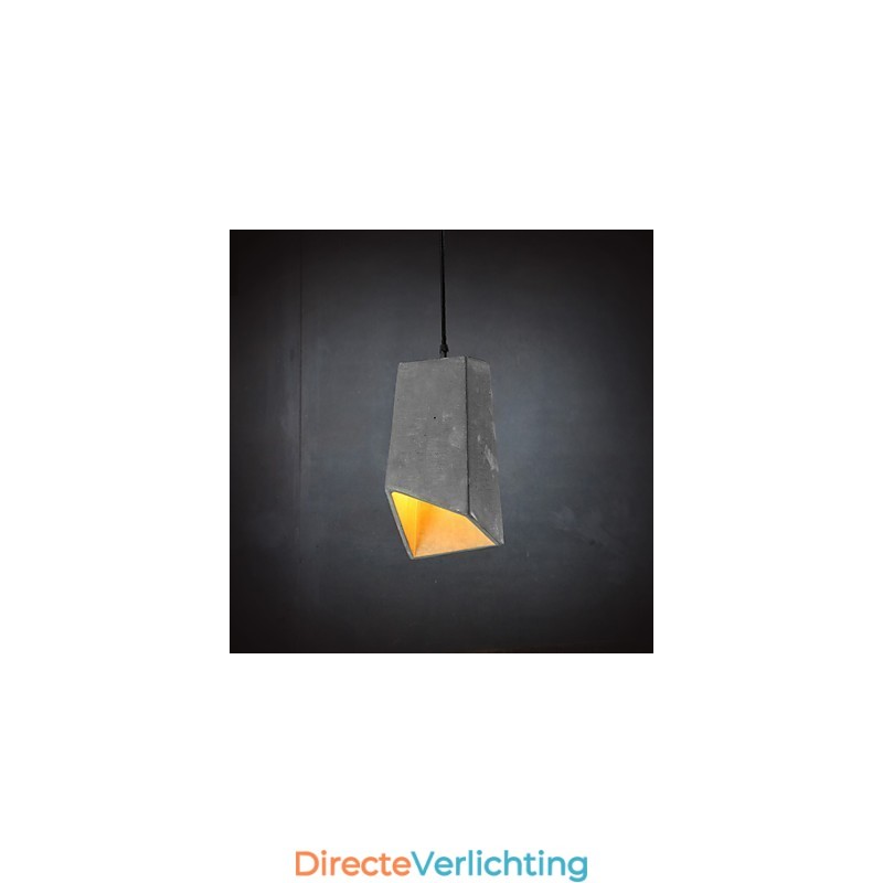Hedendaagse en gecontracteerde retro cementen hanglamp