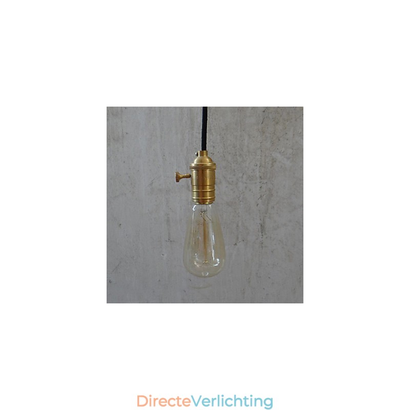 Traditionele klassieke vintage messing hanglamp