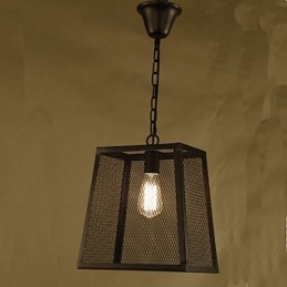 Een Net Cover Retro Industriële Wind Cafe Gesmeed Ijzeren Kroonluchter