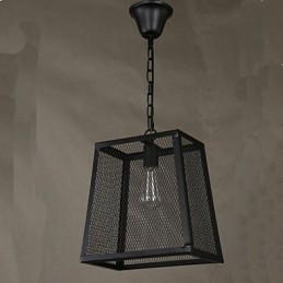 Een Net Cover Retro Industriële Wind Cafe Gesmeed Ijzeren Kroonluchter