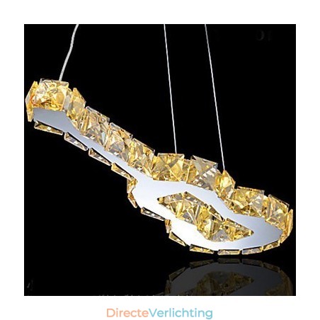 Moderne, eigentijdse kristallen metalen hanglamp Moderne, eigentijdse kristallen metalen hanglamp