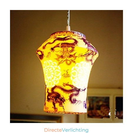 Retro Keramische lamp lamp Trappen Blauwe Enkele Kop Kroonluchter Creatief Retro Keramische lamp lamp Trappen Blauwe Enkele Kop Kroonluchter Creatief
