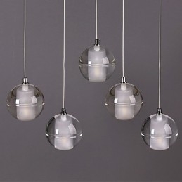 1 Licht Kristallen Glazen Stenen Hanglamp Café Hanglamp Decoratieve Hanglamp