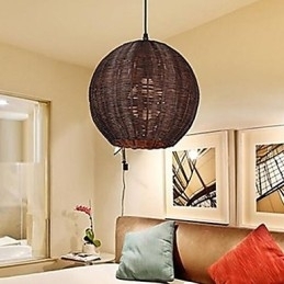 Moderne, eigentijdse lantaarn landelijke bol metalen hanglamp