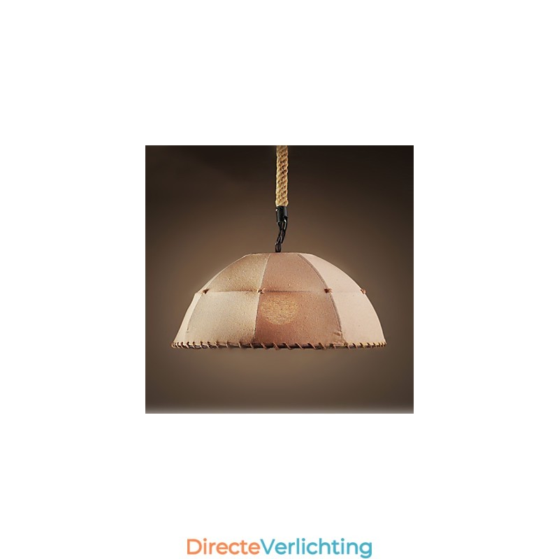 Gecontracteerde Nordic Vintage Linens Henneptouw Amerikaanse Landelijke Hanglamp