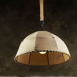 Gecontracteerde Nordic Vintage Linens Henneptouw Amerikaanse Landelijke Hanglamp