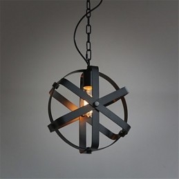 Vintage Stijl Industriële Ronde Hanglamp Loft Huisinrichting Decoratieve Kroonluchter