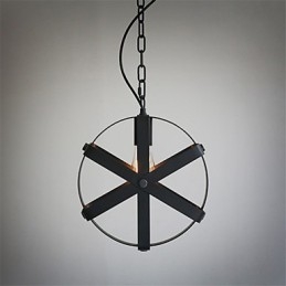 Vintage Stijl Industriële Ronde Hanglamp Loft Huisinrichting Decoratieve Kroonluchter