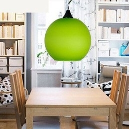 Eenvoudige modieuze gekleurde glazen kroonluchterlamp