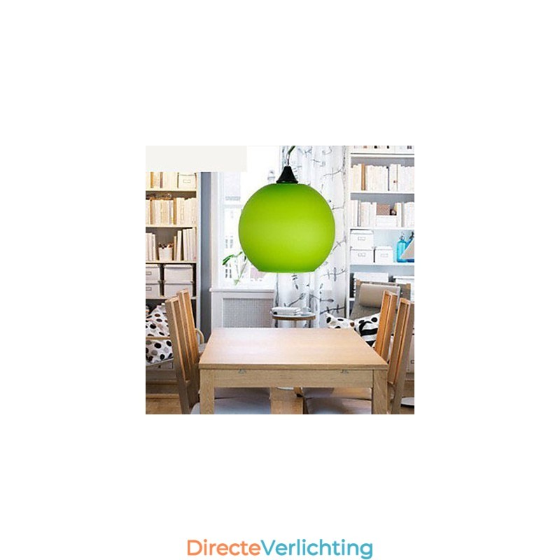Eenvoudige modieuze gekleurde glazen kroonluchterlamp