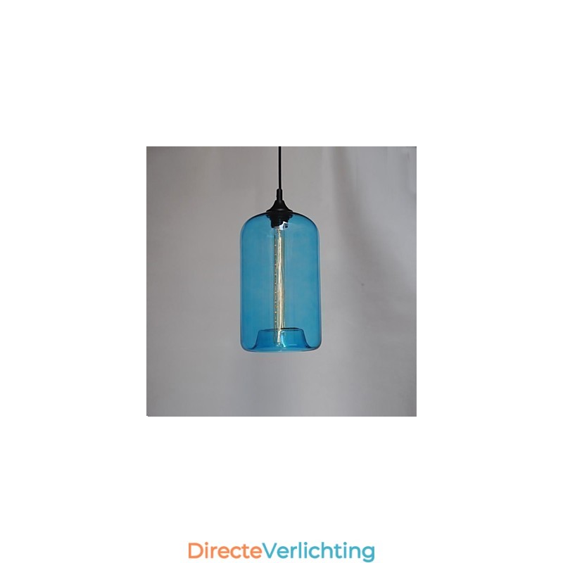 Fles Design Hanglamp 1 Licht met Transparante Kap