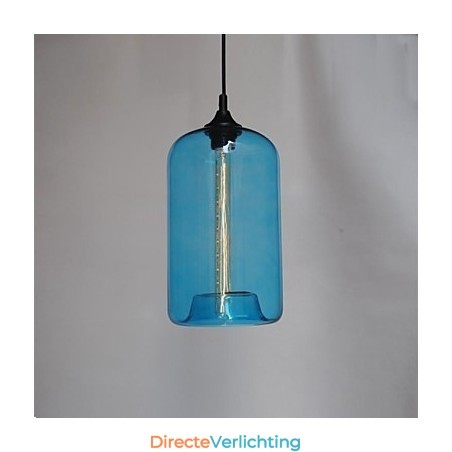 Fles Design Hanglamp 1 Licht met Transparante Kap Fles Design Hanglamp 1 Licht met Transparante Kap