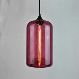 Fles Design Hanglamp 1 Licht met Transparante Kap
