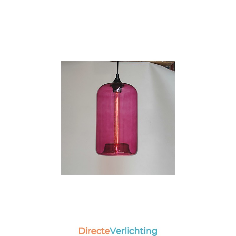 Fles Design Hanglamp 1 Licht met Transparante Kap