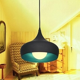 Moderne, eigentijdse retro kom mini-stijl schilderij hanglamp