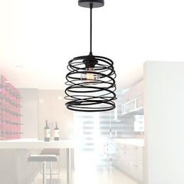 Rustieke Lodge Retro Country Mini Stijl Schilderij Metalen Hanglamp Garage