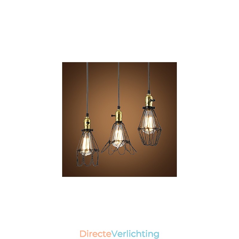 Traditionele klassieke vintage retro landelijke hanglamp