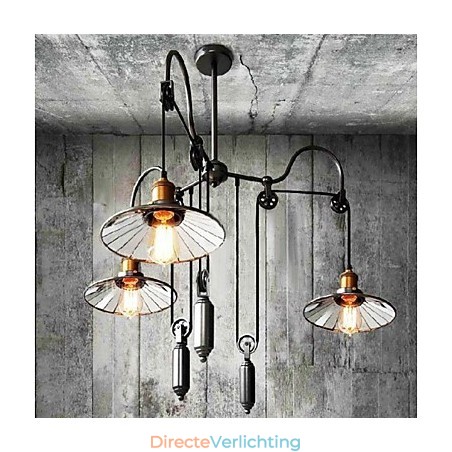 Vintage Country Mini Stijl Schilderij Metalen Kroonluchter Vintage Country Mini Stijl Schilderij Metalen Kroonluchter