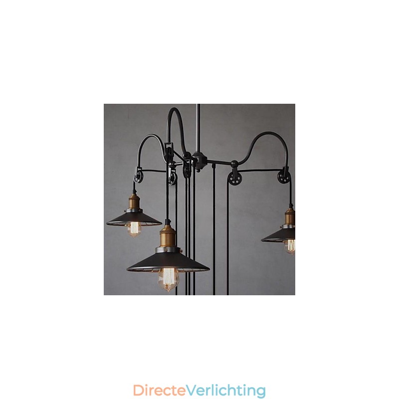 Vintage Country Mini Stijl Schilderij Metalen Kroonluchter