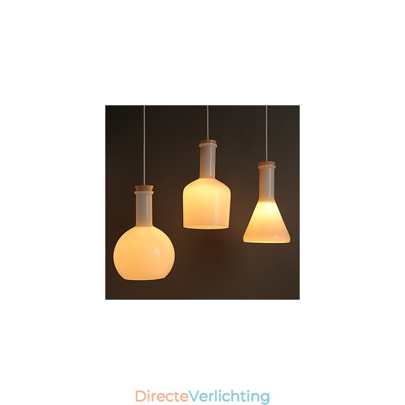 Hedendaagse en gecontracteerde creatieve magische witte glazen fleslijn hanglamp