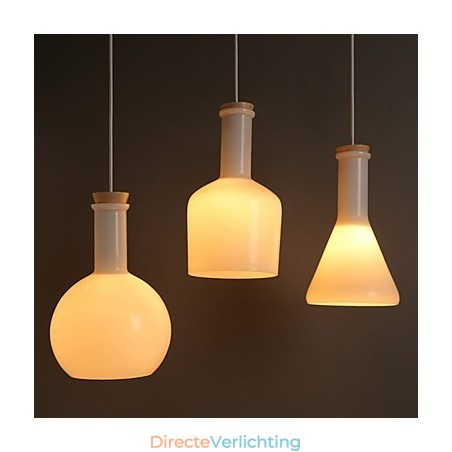 Hedendaagse en gecontracteerde creatieve magische witte glazen fleslijn hanglamp Hedendaagse en gecontracteerde creatieve magische witte glazen fleslijn hanglamp