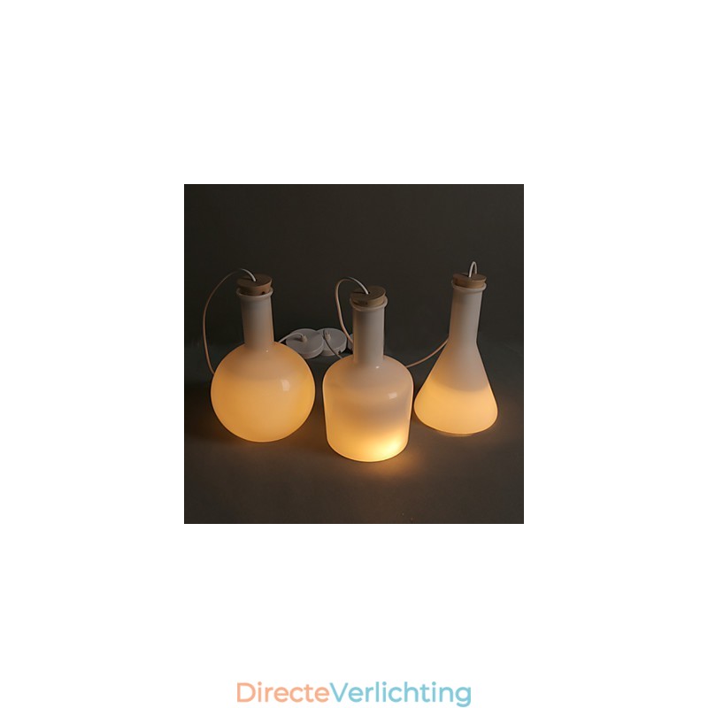 Hedendaagse en gecontracteerde creatieve magische witte glazen fleslijn hanglamp