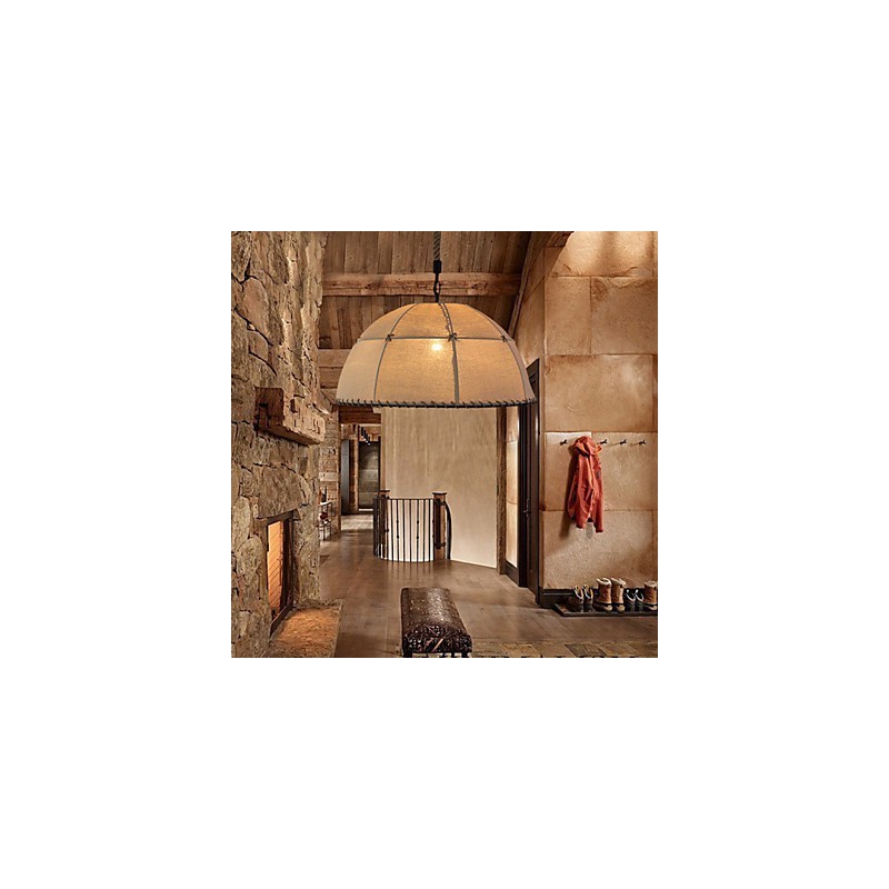 35CM Loft Industriële Wind Eenvoudige Linnen Amerikaanse Landelijke Creatieve Kunst Droplight Lamp