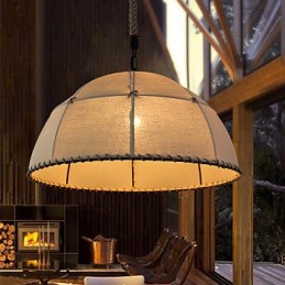 35CM Loft Industriële Wind Eenvoudige Linnen Amerikaanse Landelijke Creatieve Kunst Droplight Lamp