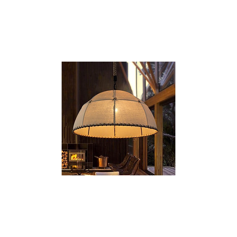 35CM Loft Industriële Wind Eenvoudige Linnen Amerikaanse Landelijke Creatieve Kunst Droplight Lamp