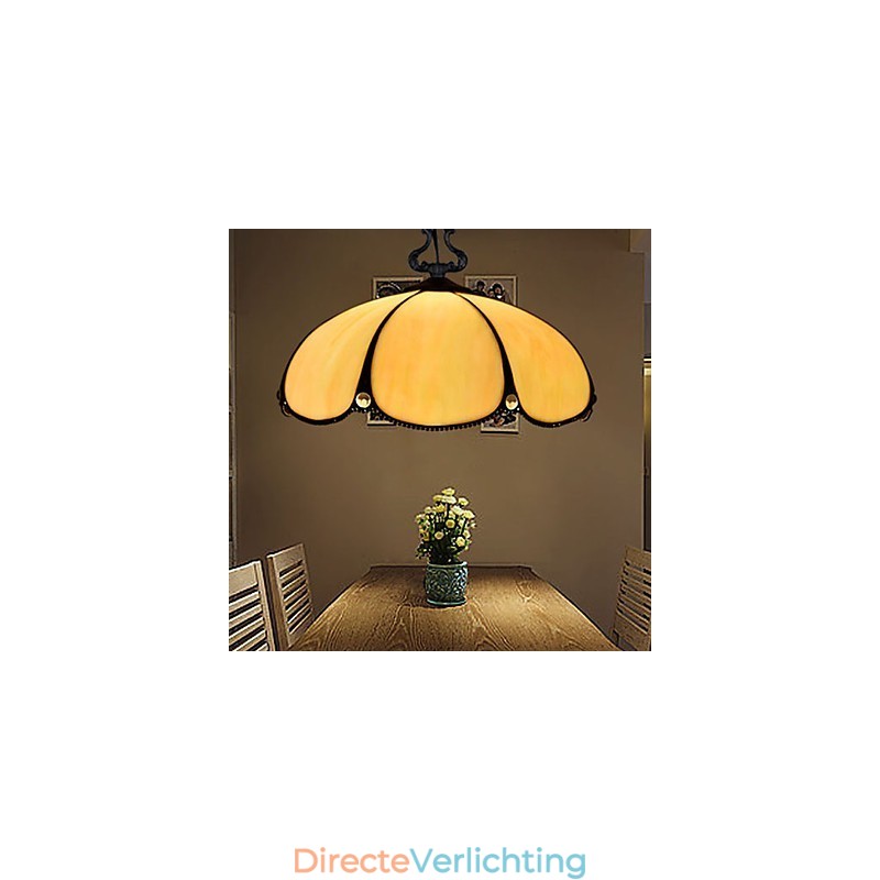 Europese landelijke creatieve kunsten glas-in-lood kroonluchter herstel van oude gebruiken lamp licht
