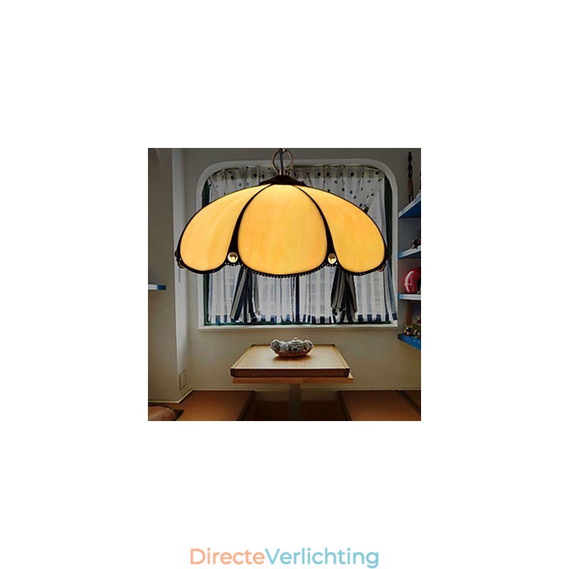 Europese landelijke creatieve kunsten glas-in-lood kroonluchter herstel van oude gebruiken lamp licht