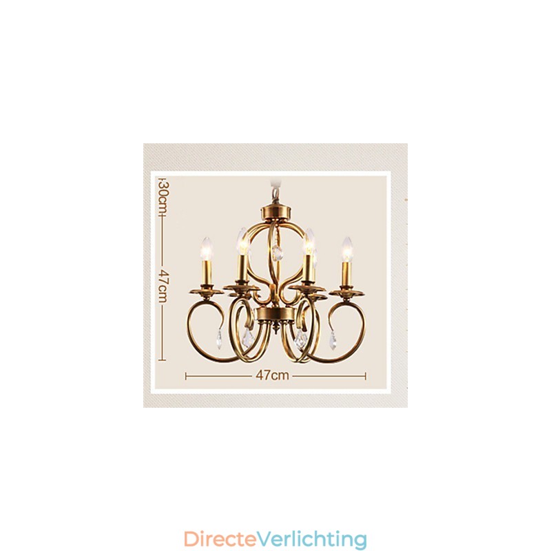 Kroonluchter Hanglamp Mini Stijl Traditioneel Klassiek Metaal