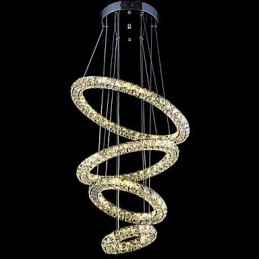 Kristallen ring hanglamp moderne plafond kroonluchter verlichting lamp armaturen met